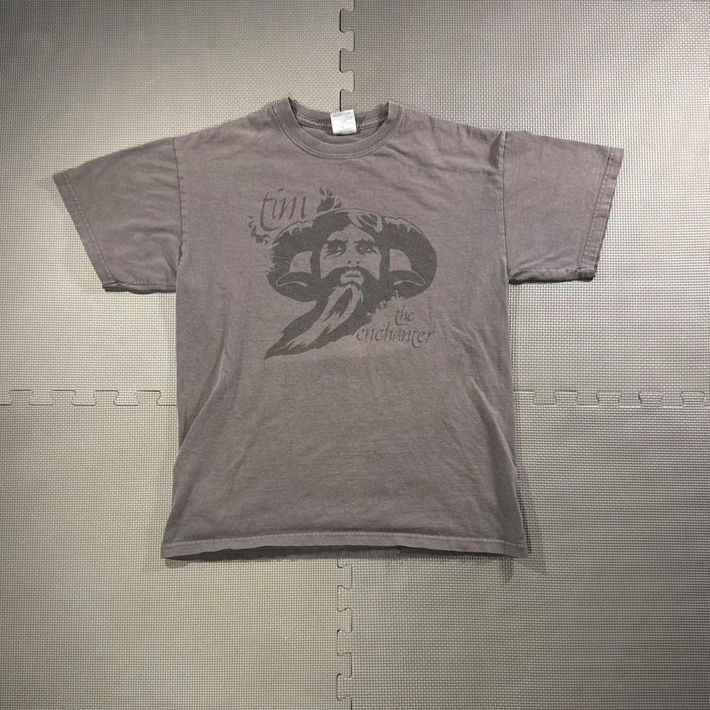 Gildan Monty Python Tim the Enchanter Graphic Tee Charcoal Grey Mens M Rare